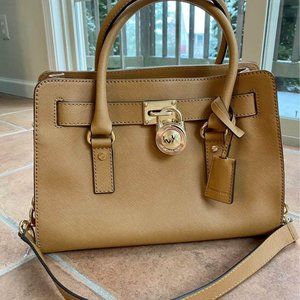 Michael Kors Hamilton East West Saffiano Satchel Bag